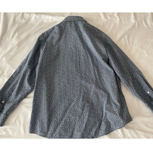 Penguin by Munsingwear Long Sleeve button up Mushroom print Heritage Slim Fit - Picture 5 of 7